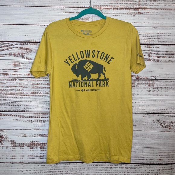 Columbia Other - Columbia Yellowstone Yellow Cotton T Shirt Size Small